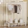 Floor-Standing Clothes Drying Rack and Coat Hanger