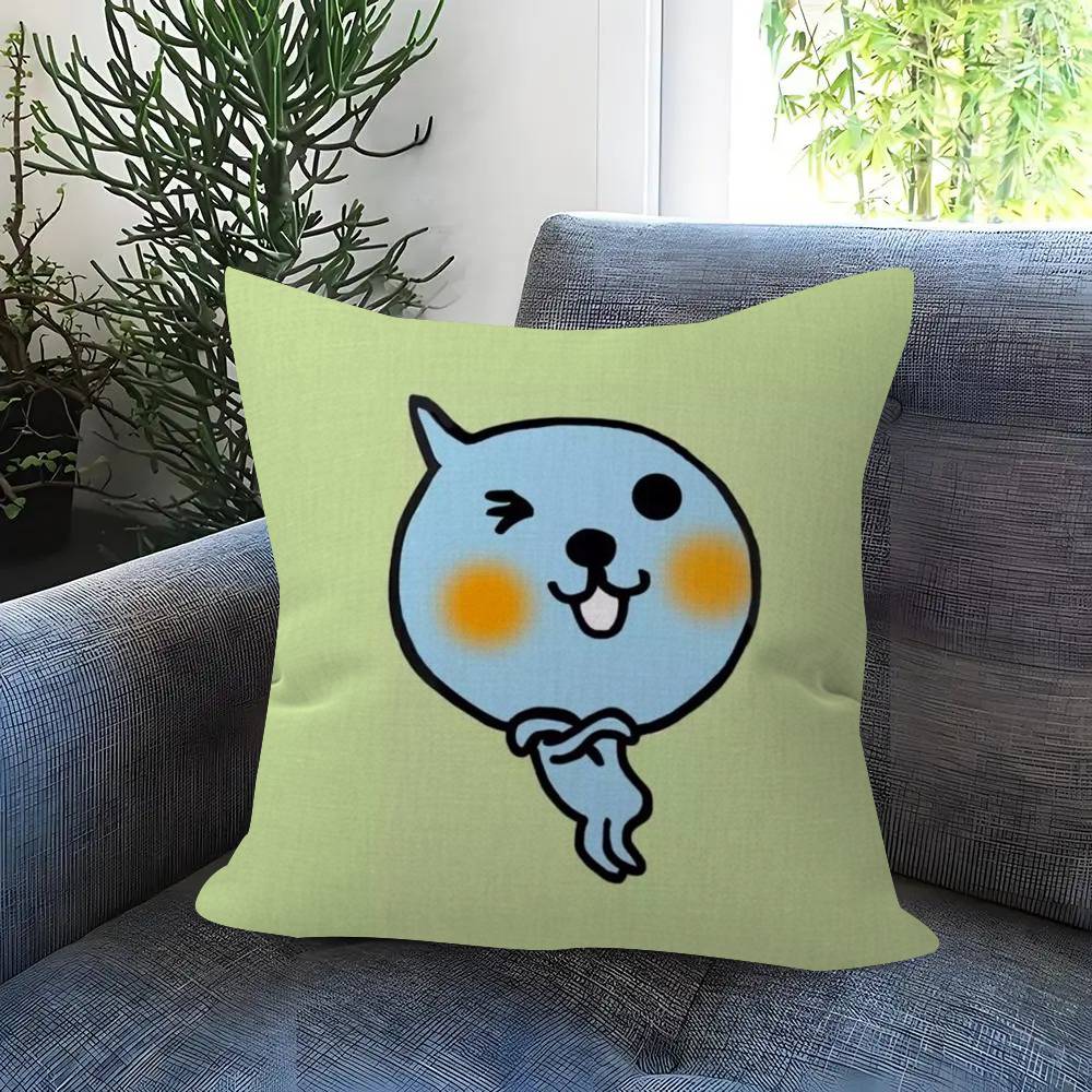 Cartoon Anime BBonobono  Pillow Cushion Cover Pillowcase Living Room Sofa Home Decor Customized