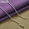 Náhrdelník s bambusovou retiazkou zo striebra 925 45 cm Svadobný módny šperk