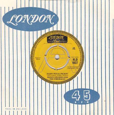 7inch Record JIMMY GILMER & THE FIREBALLS - Daisy Petal Pickin' HLD9827PROMO London Dot, Lon 1963 UK Pop Used
