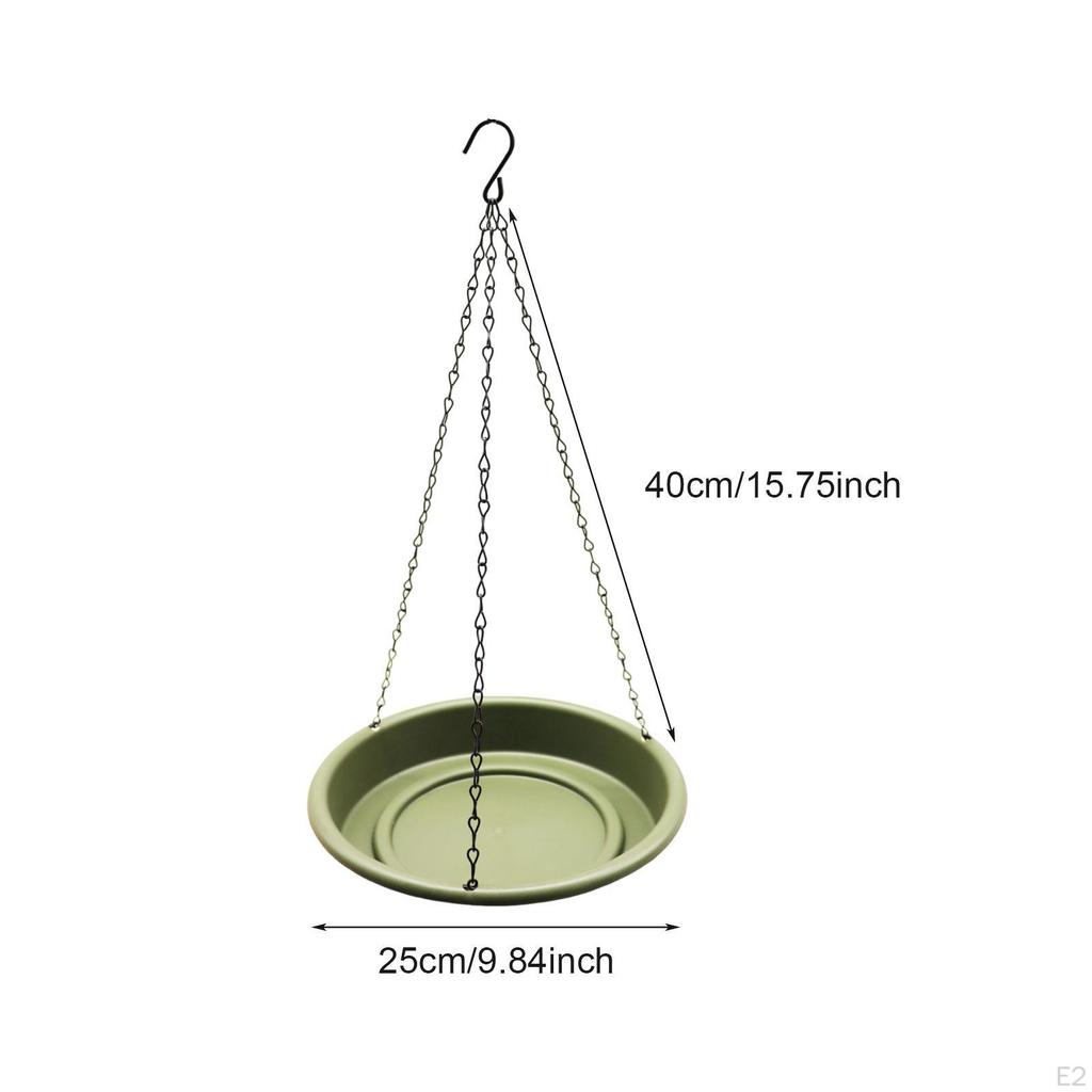 Bird Bath, Chain Feeder, Garden Hanging Bath for Pigeons in Outdoor