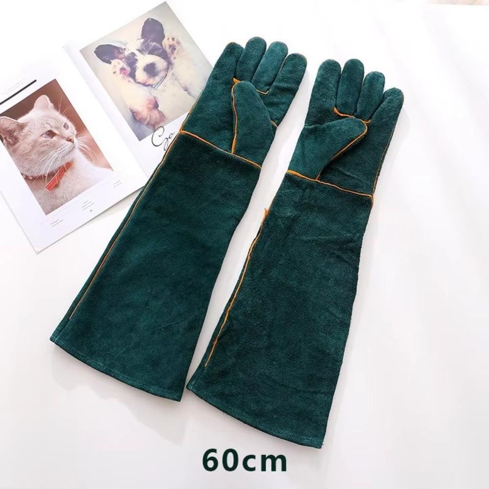 A Pair Thickening Grasping Pet Anti-bite Gloves Durable Safety Bite Gloves  Handling Dogs