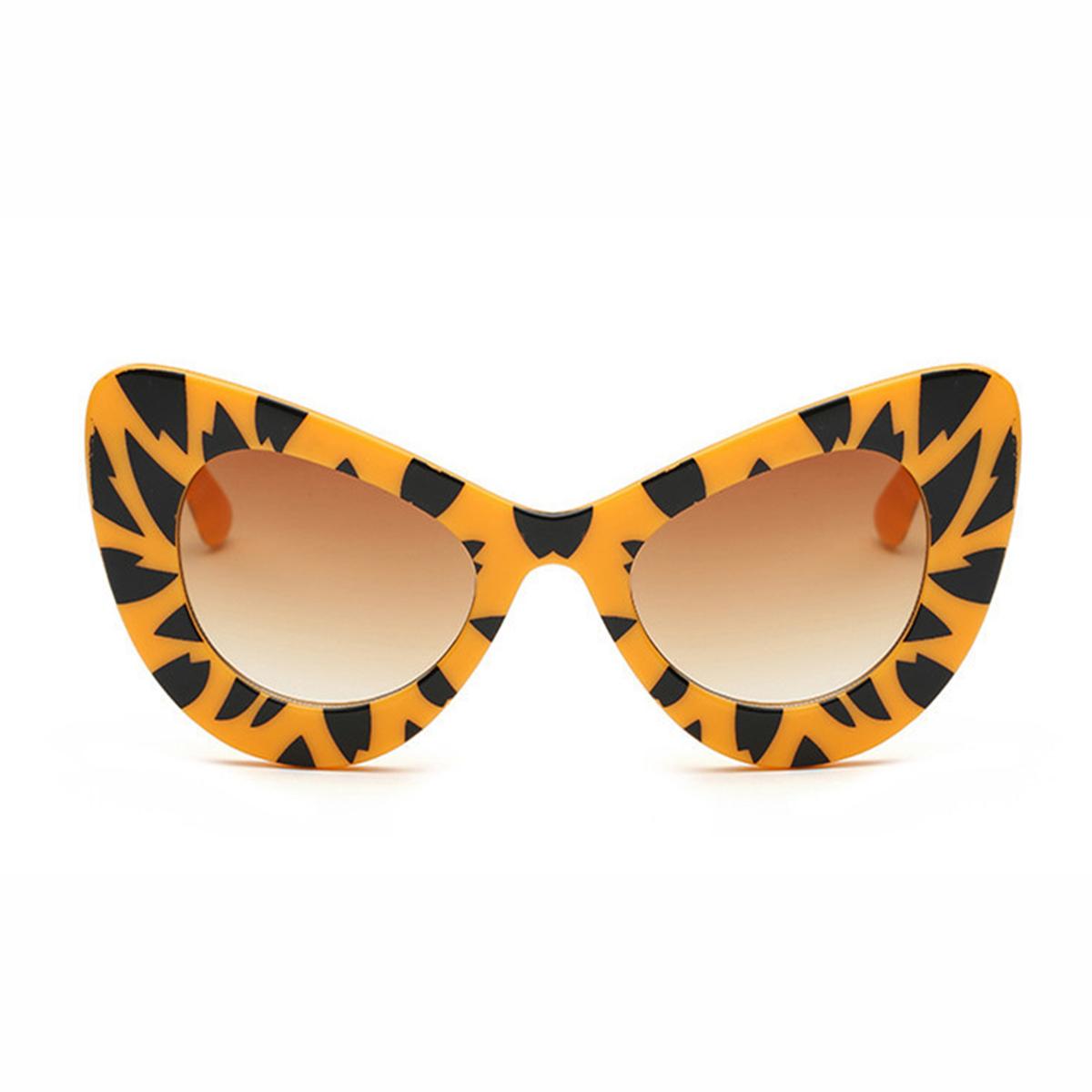 

Новые ретро-очки кошачий глаз, большие цветные солнцезащитные очки-бабочки, солнцезащитные очки Joker Street леопардовый