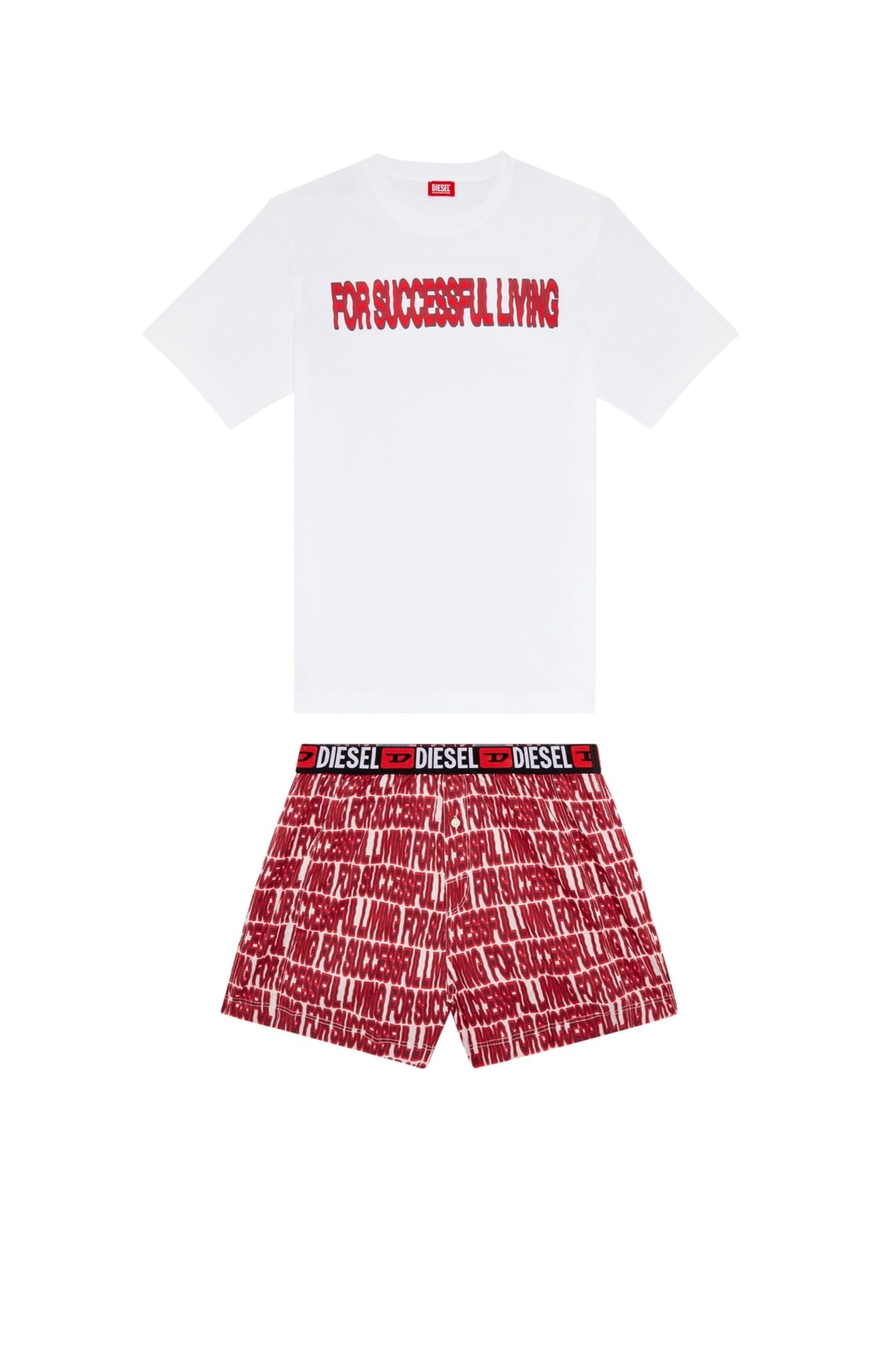 

Мужская домашняя одежда Diesel A102900TIAE L Белый/Красный E6798