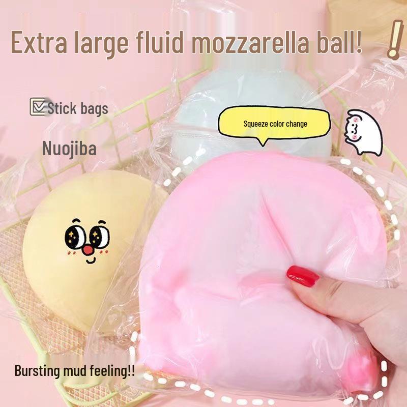 10cm Jumbo Squishy Cheese Ball - Xiaohongshu Style Decompression Toy