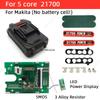 5/10/15*21700 18V 21V Power Tool Accessories Li-ion Battery Case For Makita BMS Box Charging PCBA Holder LED Power Display 5Mos