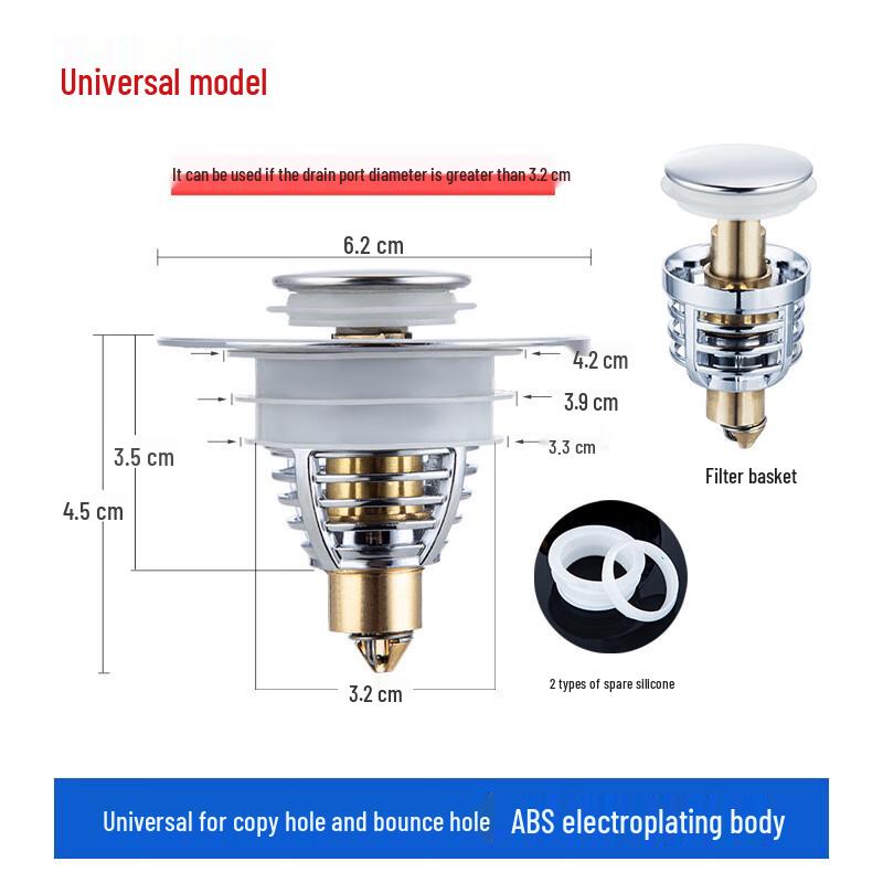 Xuanyong Stainless Steel Anti-Odor Pop-up Sink Stopper