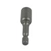 Grey Nut Driver Socket 1pc 6/7/8/9/10/11/12/13mm Chrome Vanadium Steel