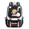 Sailor Moon Cute Anime Printed Student School Bag USB Interface Large Capacity Canvas Bag Computer Bag