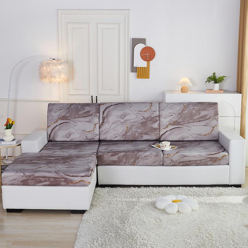 Stretch Sofa Seat Cushion Cover Furniture Protector Slipcover Sofa Covers for Living Room Soft Flexibility with Elastic Bottom