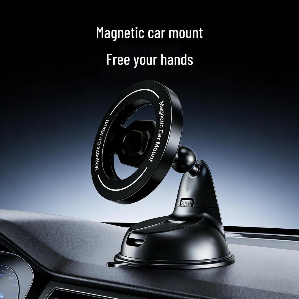 2026 Magnetic Phone Holder for Windshield & Console - Multifunctional Car Navigation Bracket
