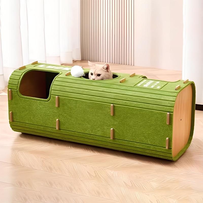 Cat House Villa Felt Wear-Resistant Cat House All-Season Multi-Layer Warm Cat Climbing Frame Lint Remover And Scratching Board