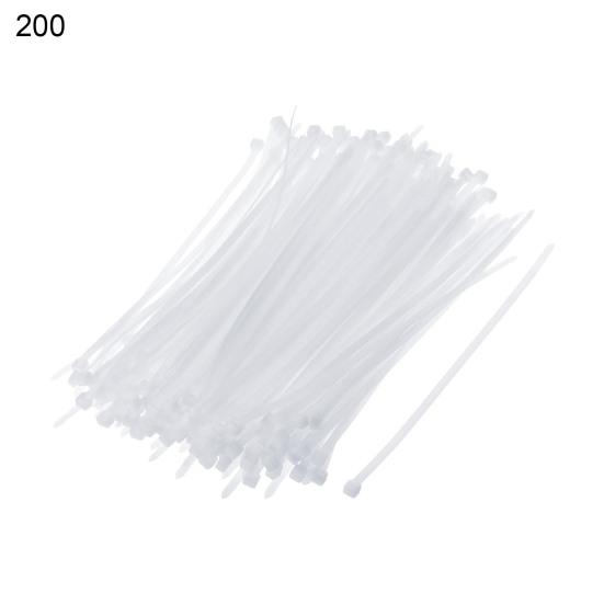 250/500/1000Pcs Universal Nylon Cable Tie Buckle Heavy Duty Self-Locking Nylon Zip Tie Indoor Outdoor Automotive Car Mount Wire Tie Fastener Strap