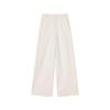 Xiangying Women's High-Waist Drape Wool-Blend Straight-Leg Pants