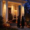 Halloween Hanging Figures Set of 3 with Lighted Design, White Gauze Porch Accent for Entryway Tree Area and Party Home Styling Theme