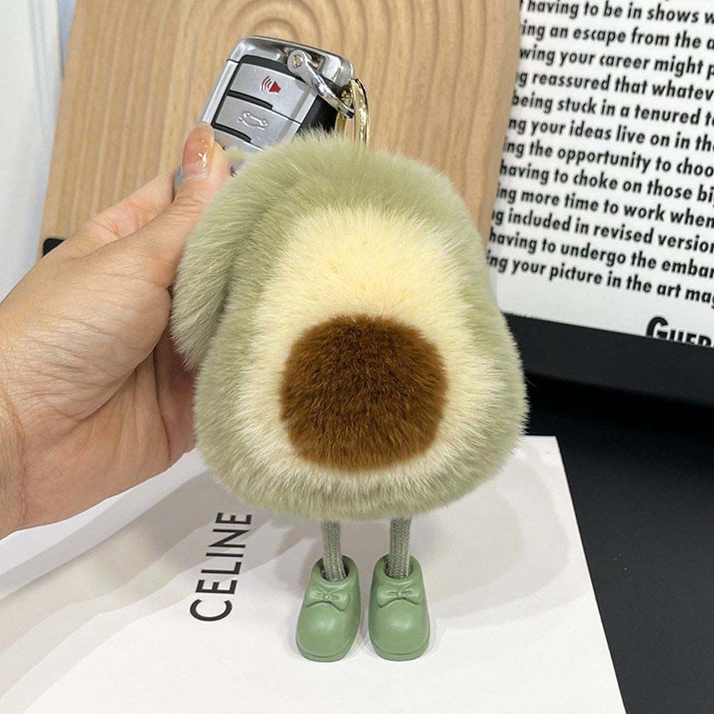 Plush Ball Car Accessories Hanging Doll Model Korean Style Key Chain Women Bag Pendant Key Holder
