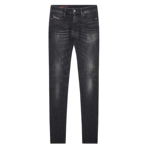 Diesel Mens Sleenker Destroyed Denim Reinforced Jeans