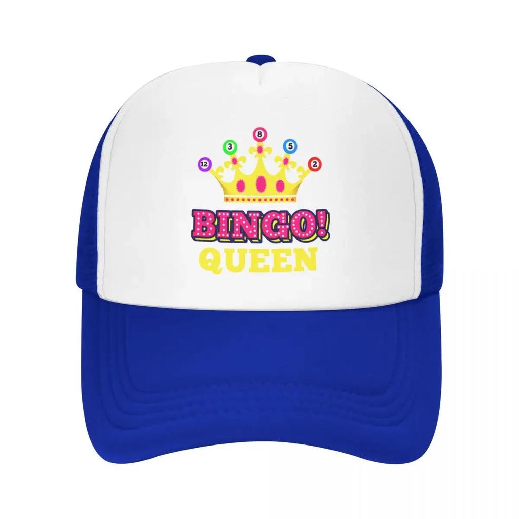 Custom Bingo Queen Baseball Cap Sun Protection Unisex Womens Adjustable Trucker Hat Spring Dad Hat
