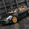 1:24 Porsche Panamera Sportovní auto Simulace Kovová slitina Tlakově litý Model auta Zvuk a světlo Zatáhni zpět Sběratelská Dětská hračka Dárky