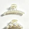 Simple Temperament Pearl Hair Clip for Woman Korean Shark Clip Girl's Ponytail Clip