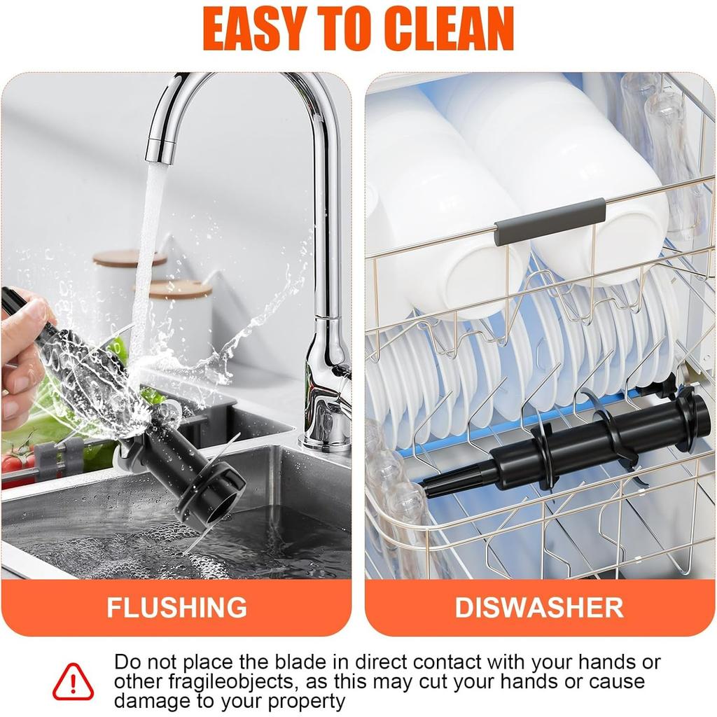 6-Blade Replacement for Ninja Blender 72oz Pitcher, Compatible with Ninja 1100W 1200W 1500W, BL500 BL610 BL642 BL660 BL681A BL682 BL700 BL770 BL780...