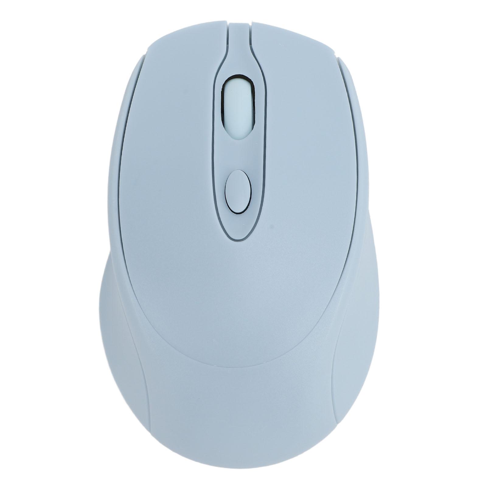 

Беспроводная мышь Bluetooth 5.0 2.4G Двухрежимная компьютерная мышь с USB-приемником для телефона, ноутбука, ПК синий