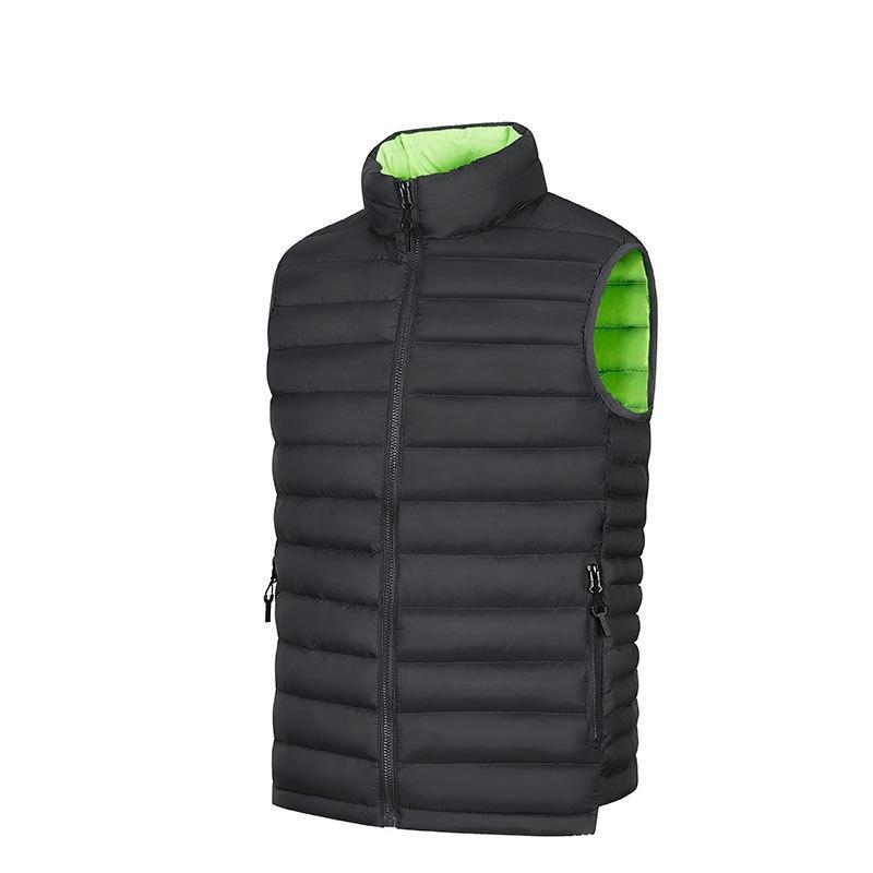 Men's Autumn and Winter Vest Stand-up Collar Cotton Clothes, E-commerce Large-size Vest Jacket, Feather Cotton Vest Vest