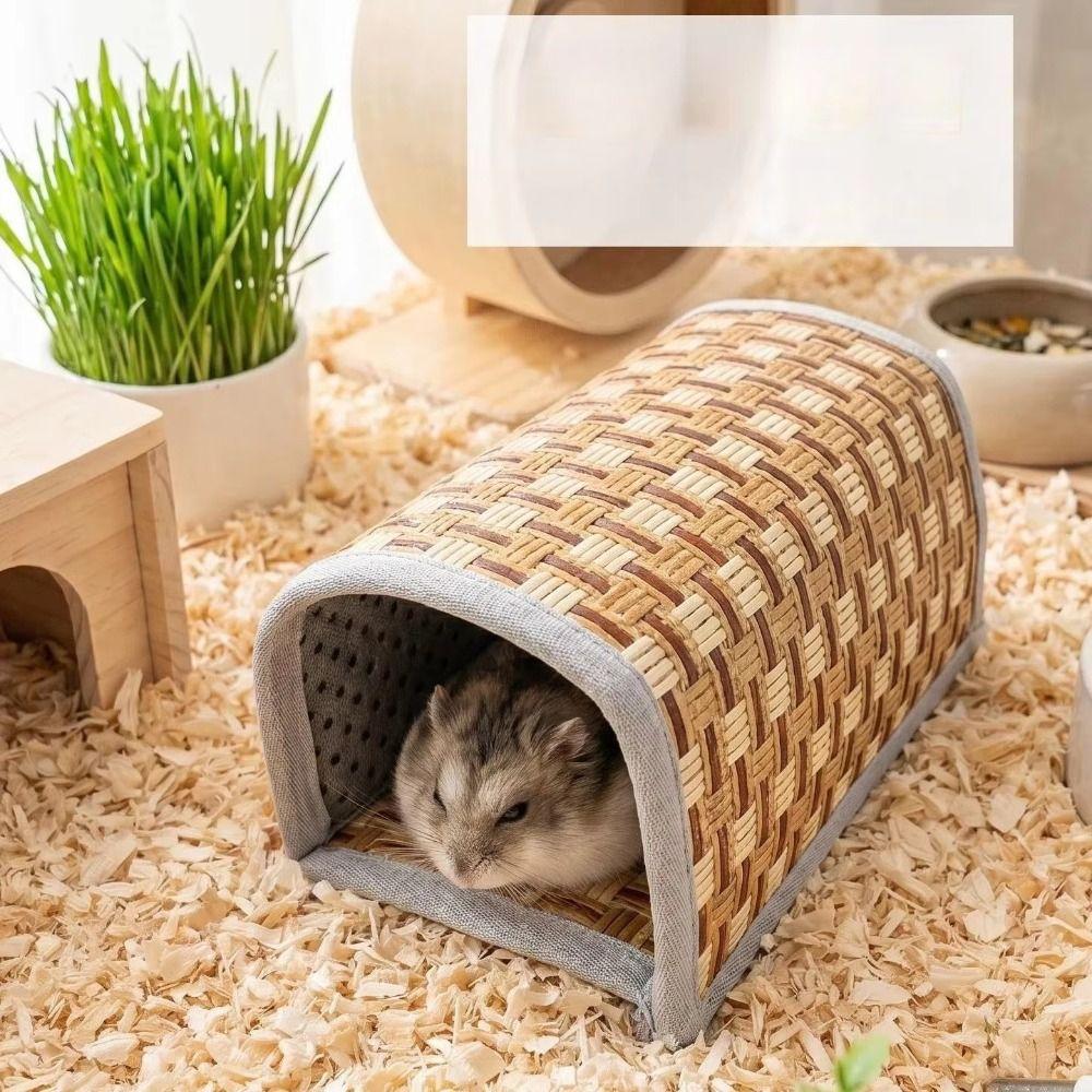 Small Pet Habitat Small Pet Tunnel Hideout Cooling Small Animal Nest Hamster House Summer Resting