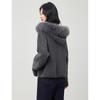 Women's Faux Fur Collar Knitted Cardigan