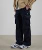 Kallapataleu Flap Knee Zipped Cargo Pants - Black