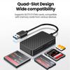 4-in-1 Multifunction Card Reader USB3.0 High Speed Smart Memory Card Reading for Memory Stick CF MS SD TF Card Reader