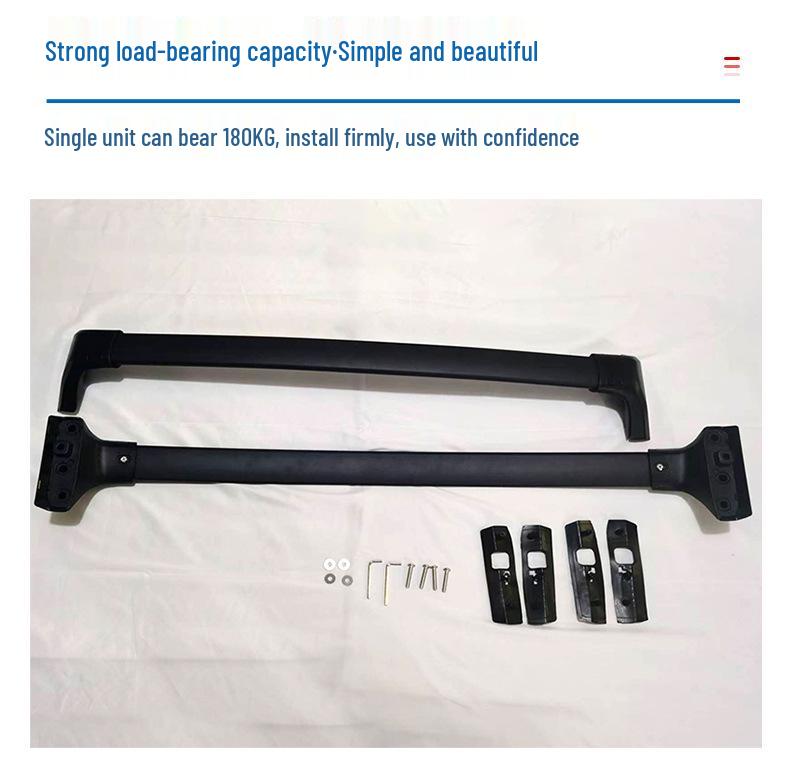 Highlander Crown Lu Fang Roof Crossbars: Thick Aluminum Luggage Rack for 22 Models