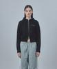 REST&RECREATION Hairy Knit Hood Zip-Up - Black