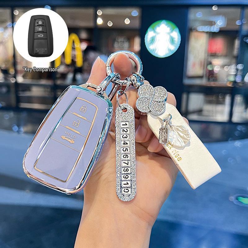 Women’s Key Covers for Toyota: Corolla, Camry, Levin, Avalon, Highlander, RAV4, and CHR.