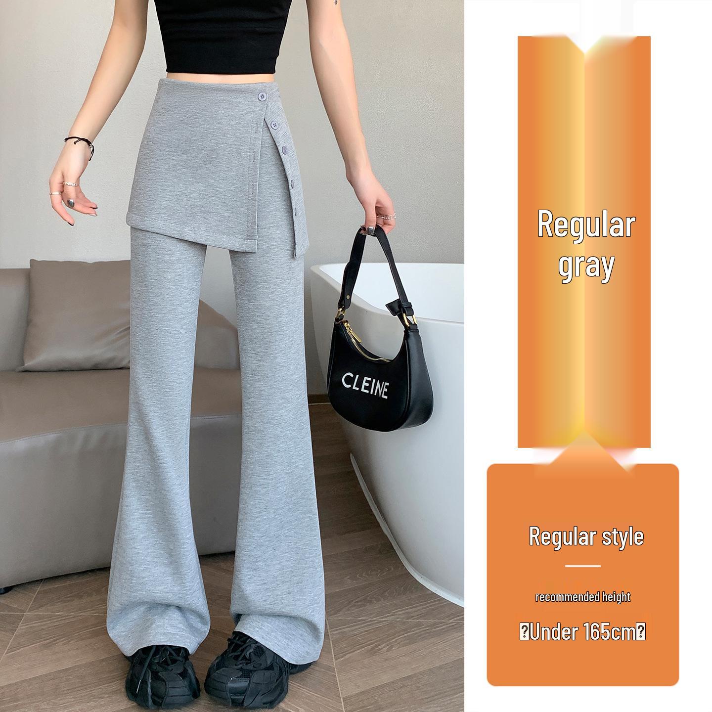 

Women s High-Waist Micro-Flare Pants - Slimming, Casual, Floor-Length Style for Spring 2026 Medium