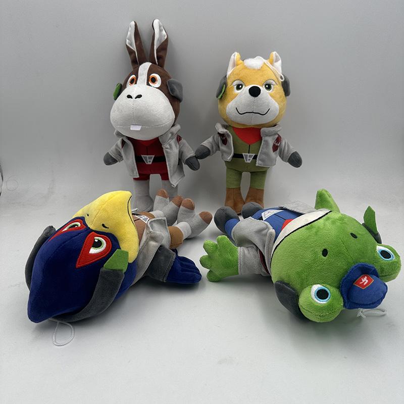 Peluche della Serie Star Fox - Morbido Peluche di Falco Peppy Slippy Carino a Tema Gioco Decorazione per la Casa Regalo di Compleanno per i Fan