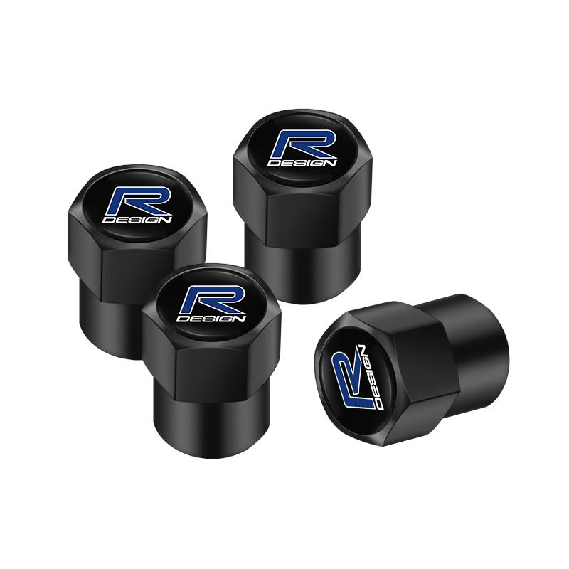 1 Set Autostyling Metall Rad Reifen Ventilkappen Staub Zubehör Für Rdesign Volvo V50 AWD XC40 Polestar V60 S90 V70 S40 S70 T6 S80