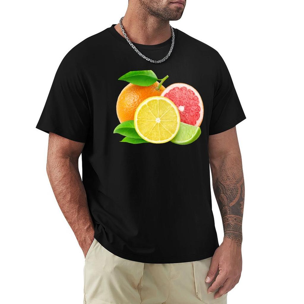 Various citrus fruits TShirt Big Size Simple TShirt