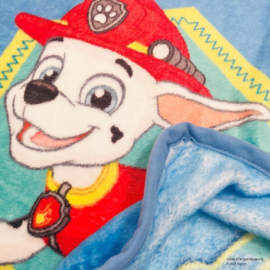 MORIPiLO Paw Patrol Lap Blanket Soft Summer Winter Air Conditioning Character by Morishita Pillows (Chase & Rubble, Flannel) Cute, Warm, & Blanket,