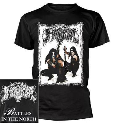 100% Cotton TOPS UNISEX TEES MENS WOMENS Immortal Battles In North Photo Shirt T-Shirt Band Tshirt