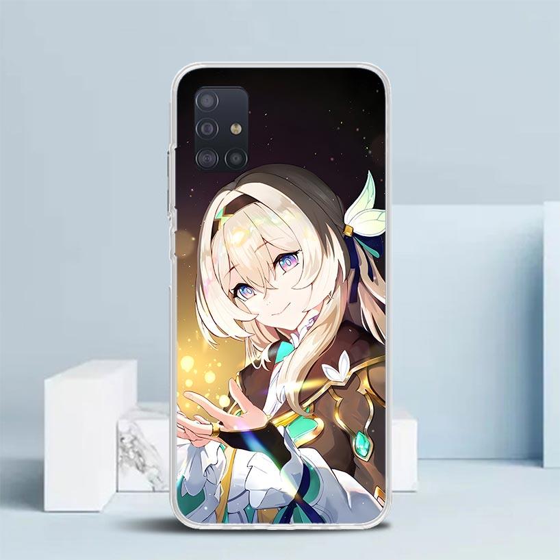 Honkai Star Rail Firefly Soft Cover for Samsung Galaxy A12 A22 A32 A52 A72 A02S Phone Case Note 20 Ultra 10 S10 Plus A51 A71 A50