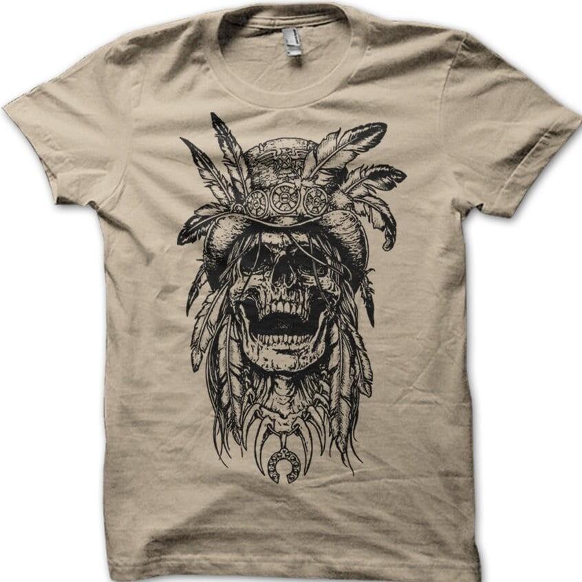 Футболка с черепом Барона Самди Всевидящее Око Печать спереди и сзади Футболка 8945 M
