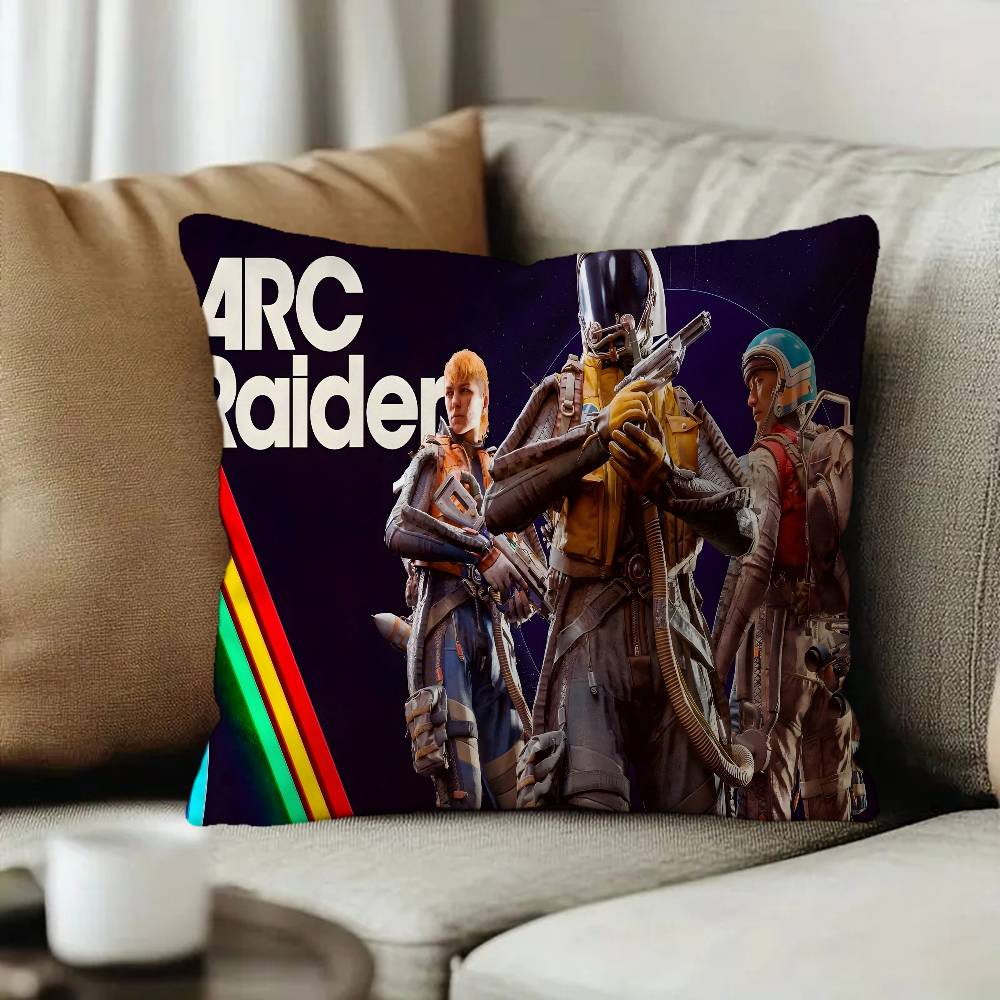 A-ARC Raiders Game Anime Office Cushion Pillowcase Car Cushion Cover45X45CM Lumbar Pillowcase Sofa Pillowcover