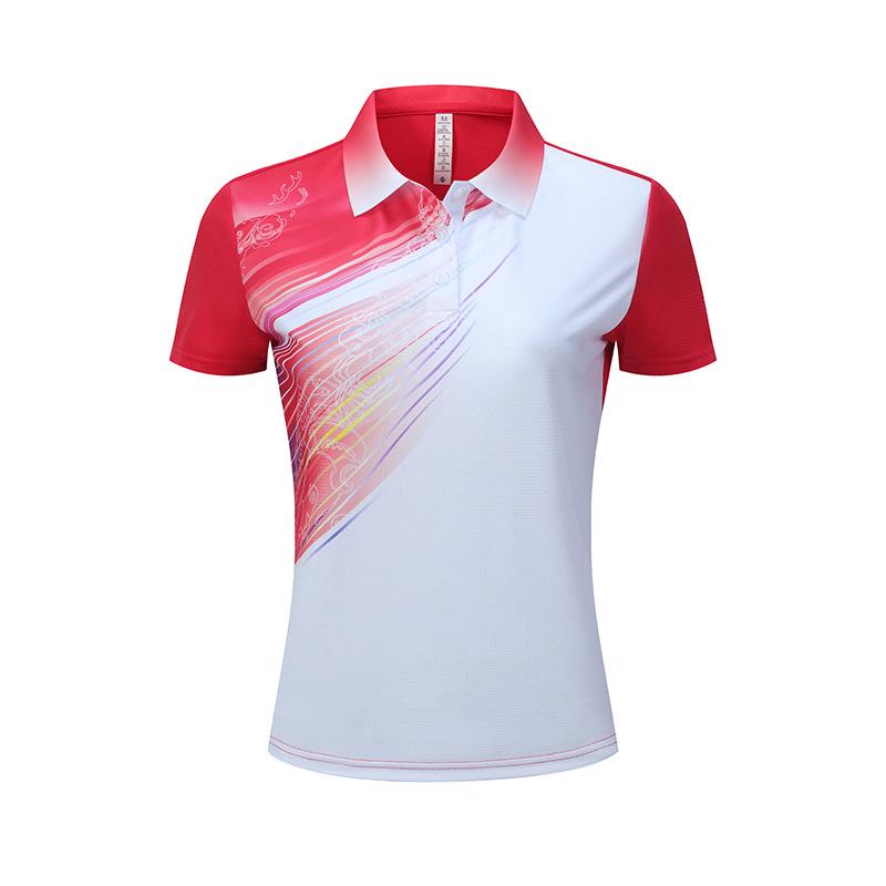 Schnelltrocknende Teamuniform für Herren und Damen: Badminton-, Tischtennis-, Tennis-, Volleyball-Shirt.