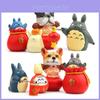 Totoro Glückstasche Katzenmädchen Neujahrsthema Mini-Modell für Feiertagsgeschenke und Feiern