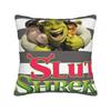 Federa Cuscino Stampata Meme Divertente di S-Shrek Copricuscino per Cuscino da Lancio Decorazioni per la Casa Y2K Con Cerniera Varie Misure