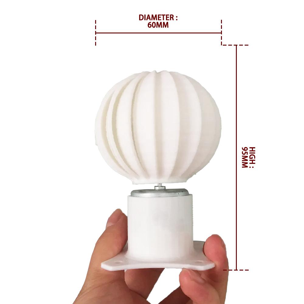 Micro Wind Turbine with LED Light Vertical Wind Generator with 2 Blades for New Energy Classes