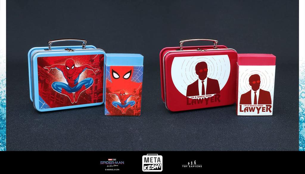 Metakeshi Spider-Man ze série No Way Home 1 z 5 x 7 x 3 cm 5 x 3 x 1 cm (Pole 10) Červená, Přibližně. (Plechové pouzdro), Cca. (Guma)