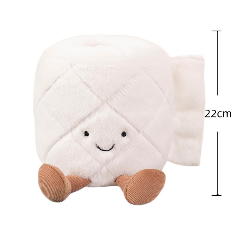 Toilettenwerkzeuge Plüschtiere Verkörperte Toilettenpapierrolle Toiletten-Kacke-Sauger Stoffpuppe Lustige Zimmerdeko Peluche Entzückend Geschenk für Kinder