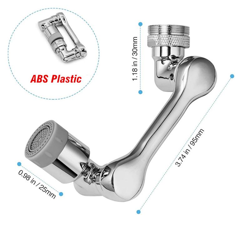 Поворотный кран на 1080 °, аэратор, смеситель, удлинитель, адаптер ...